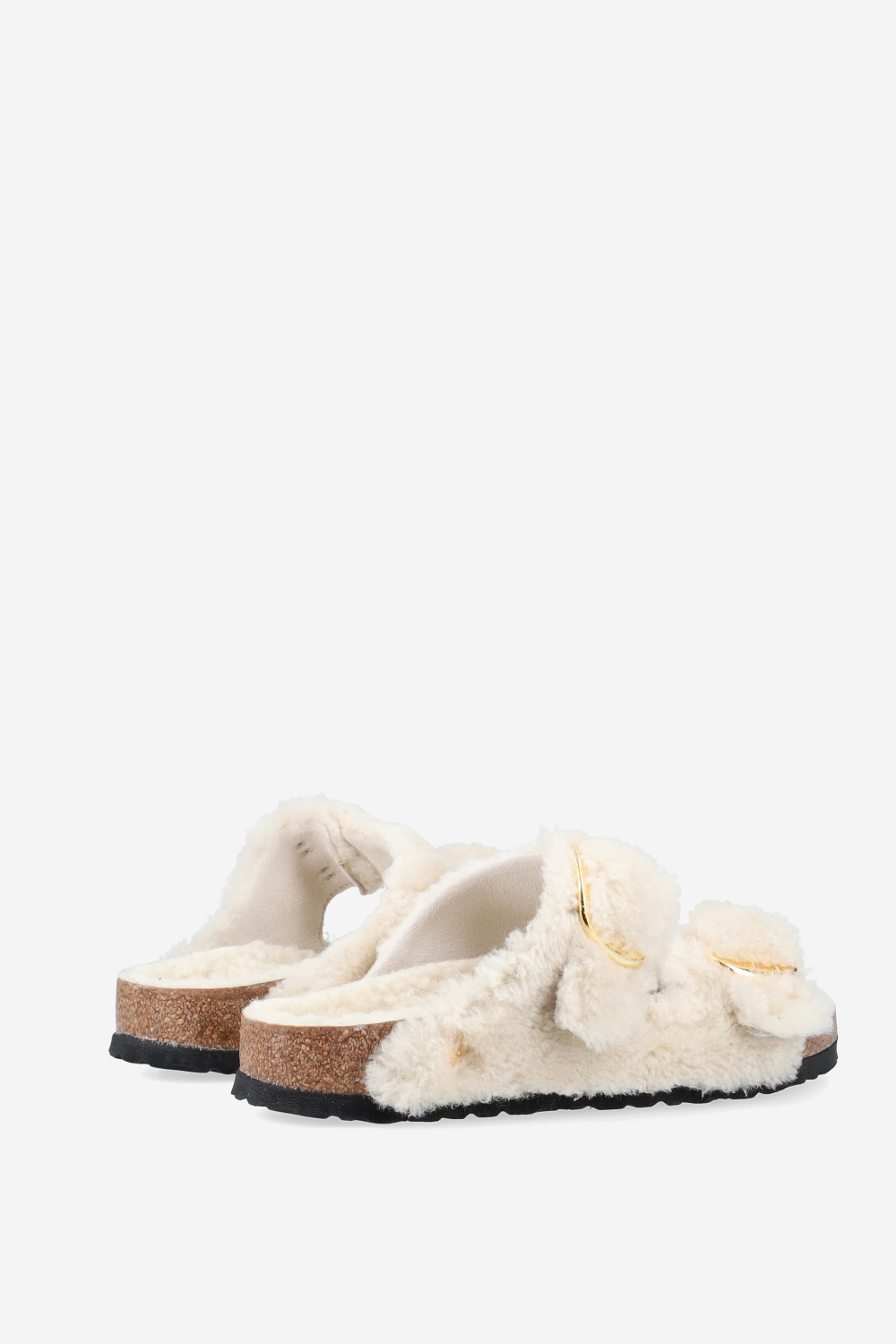 Arizona big buckle fur teddy sandals