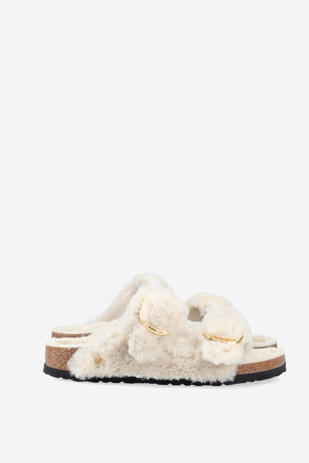 Arizona big buckle fur teddy sandals