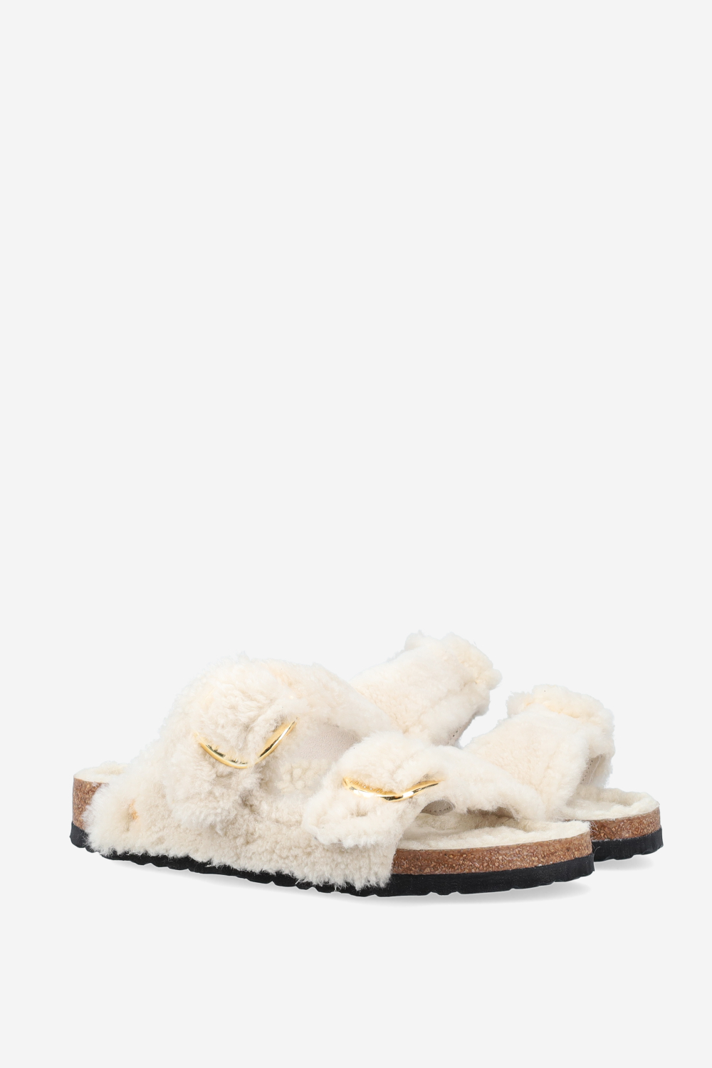 Birkenstock - Arizona big buckle fur teddy sandals
