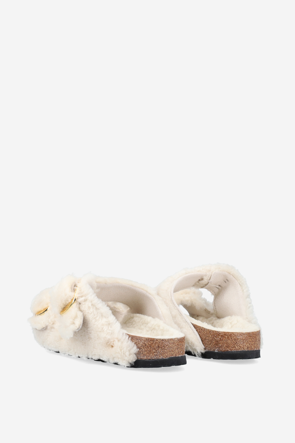 Arizona big buckle fur teddy sandals