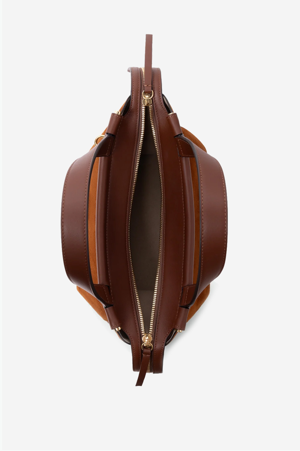 Ida leather top handle bag