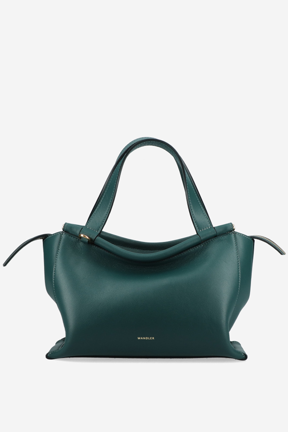 Ida leather top handle bag