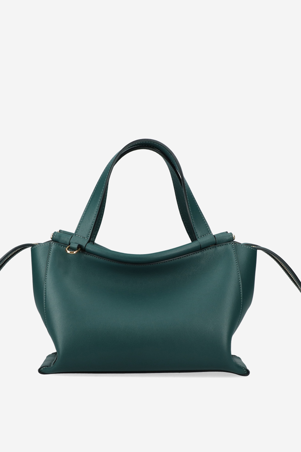 Ida leather top handle bag