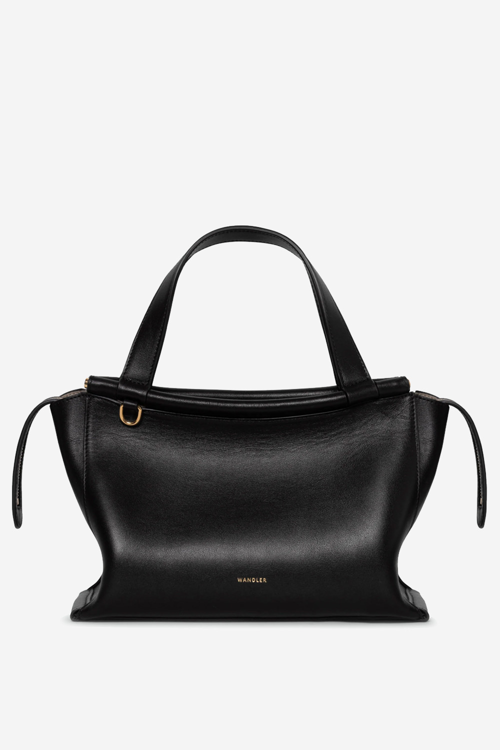 Ida leather top handle bag