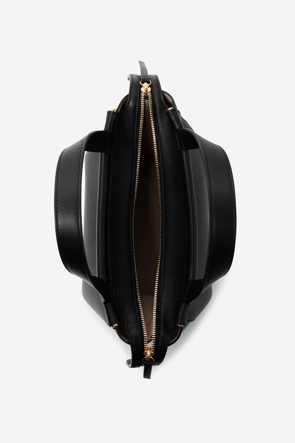 Ida leather top handle bag
