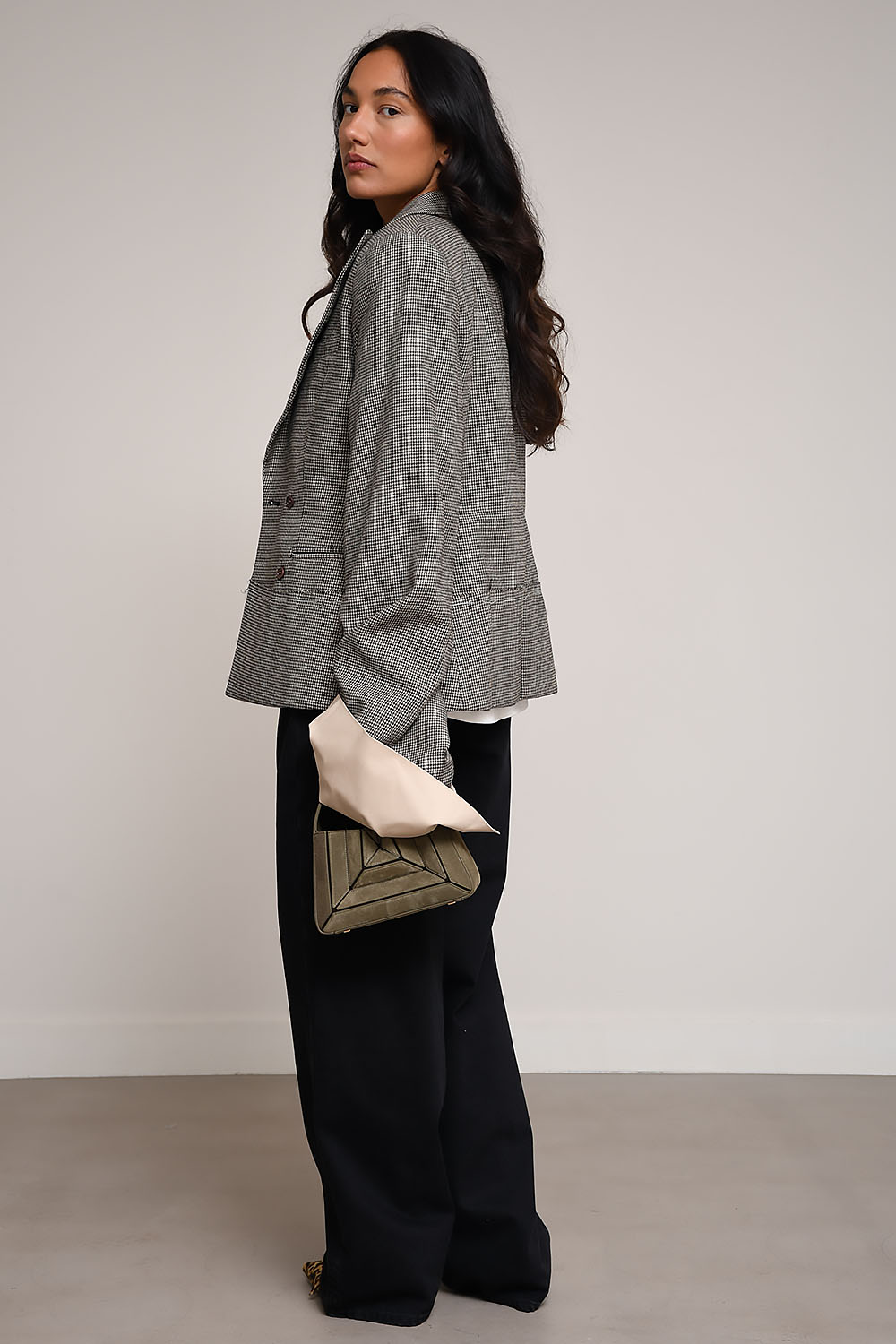 Twiggy ckecked blazer