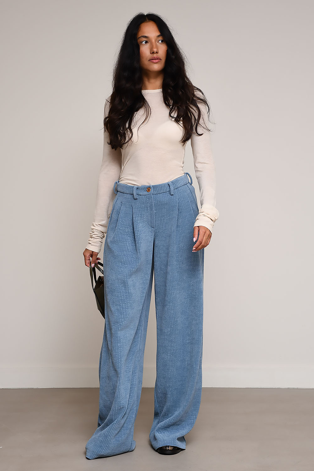 Jejia - Katherine velvet wide-leg pants