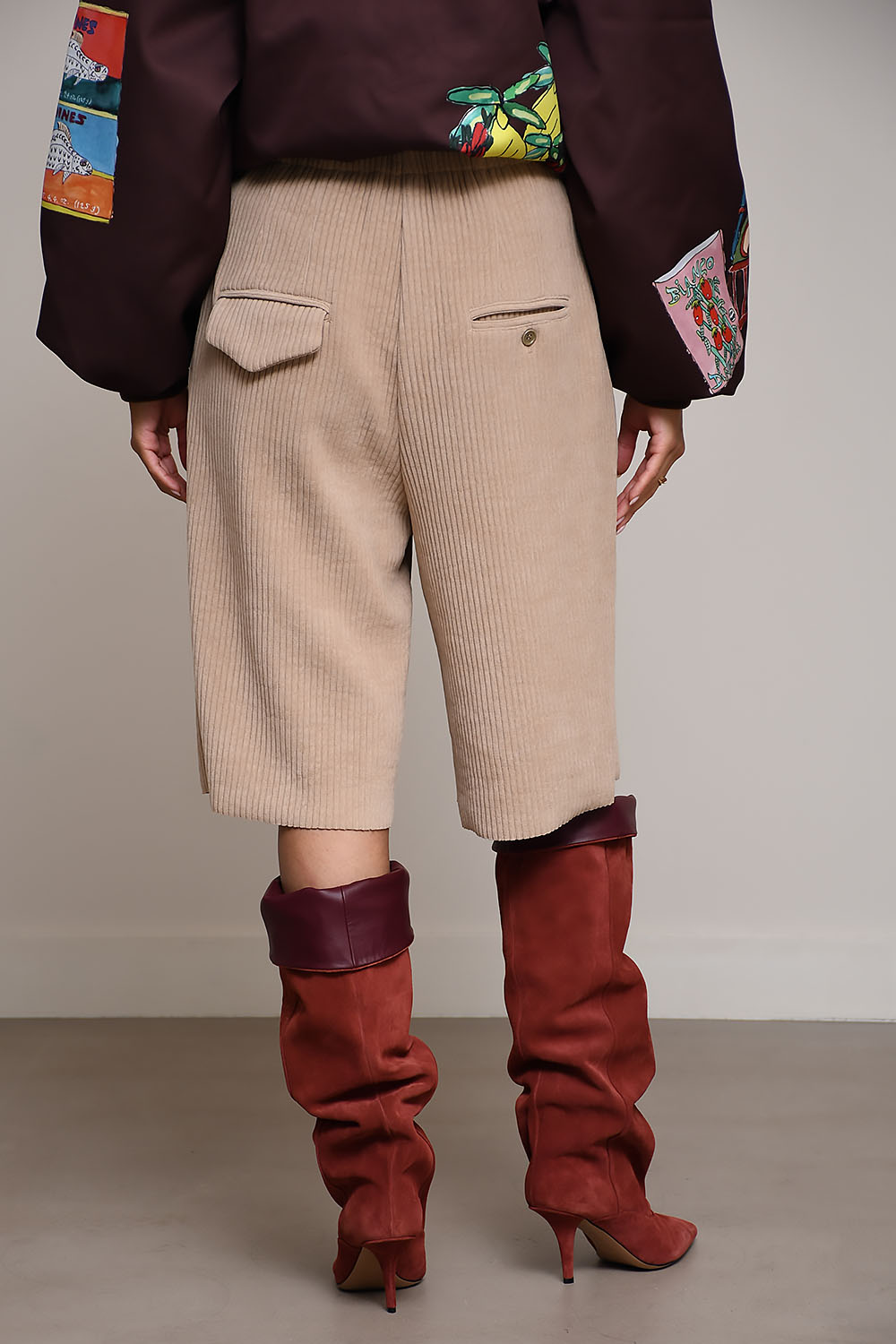 Norma velvet bermuda