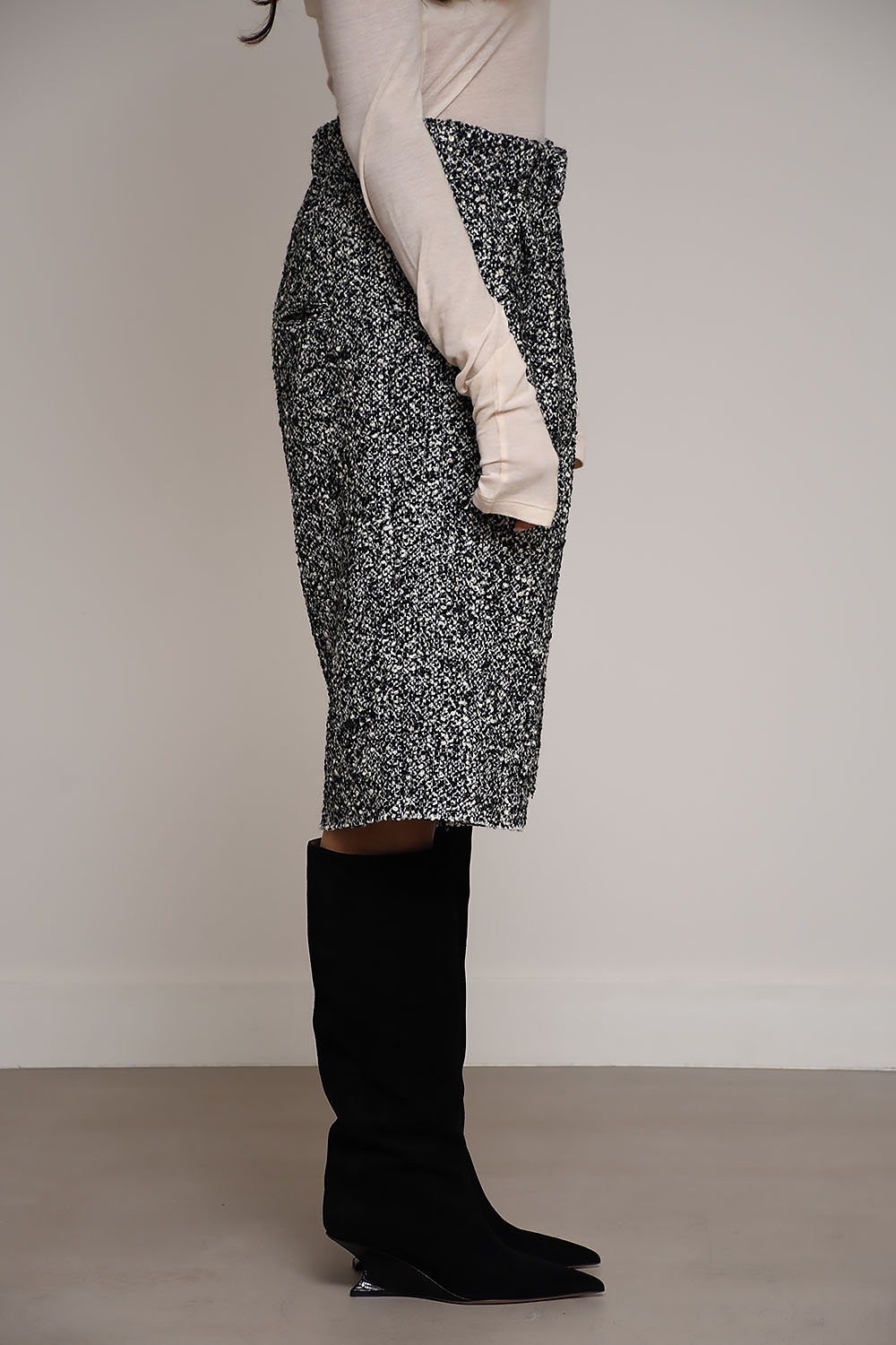 Jejia - Norma textured wool bermuda