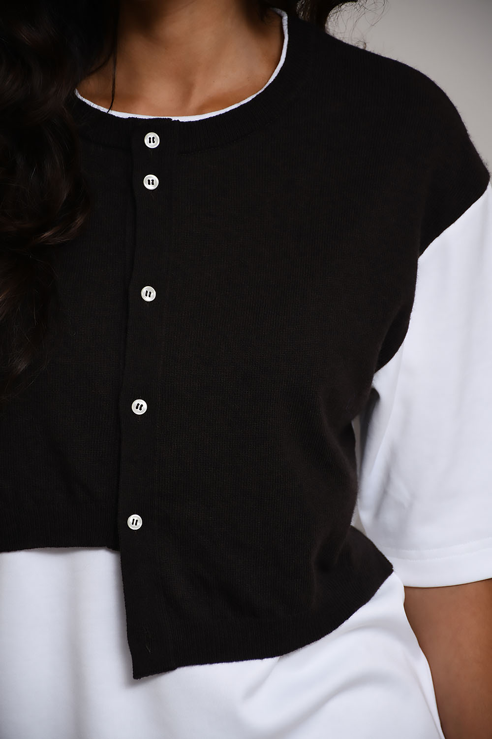 Jejia knit cardigan t-shirt