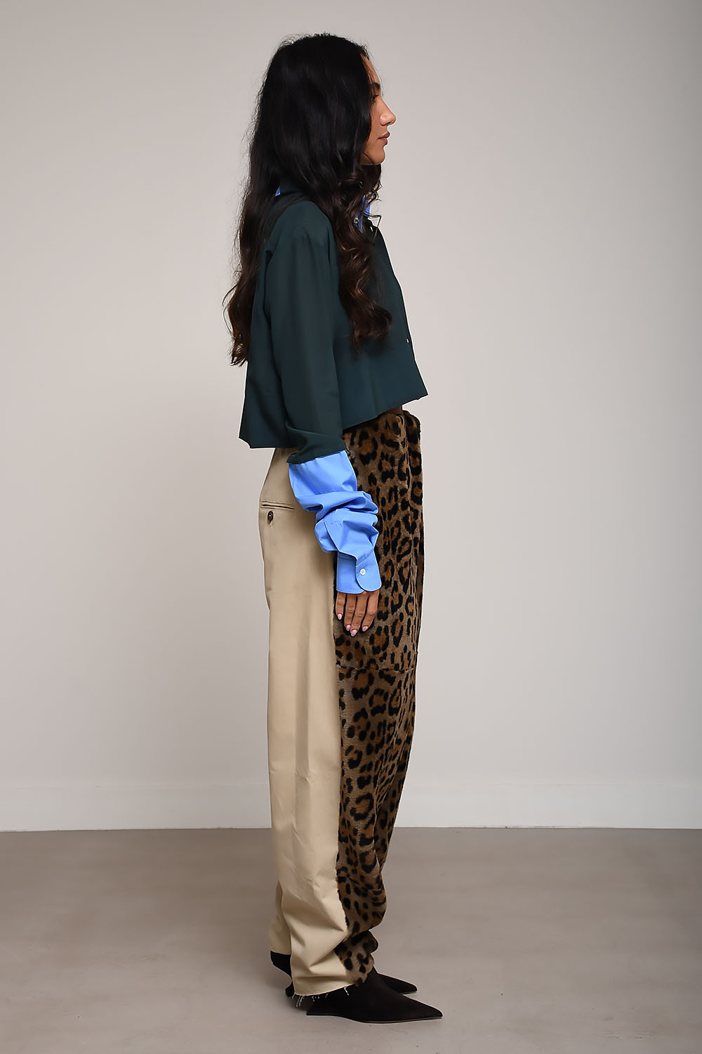 Jejia - Crazy cropped silk shirt