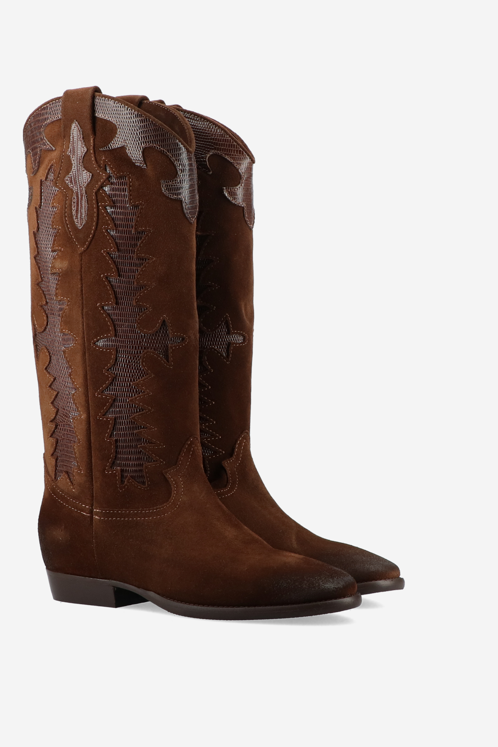 Julia Cerutti - Embroidered suede boots