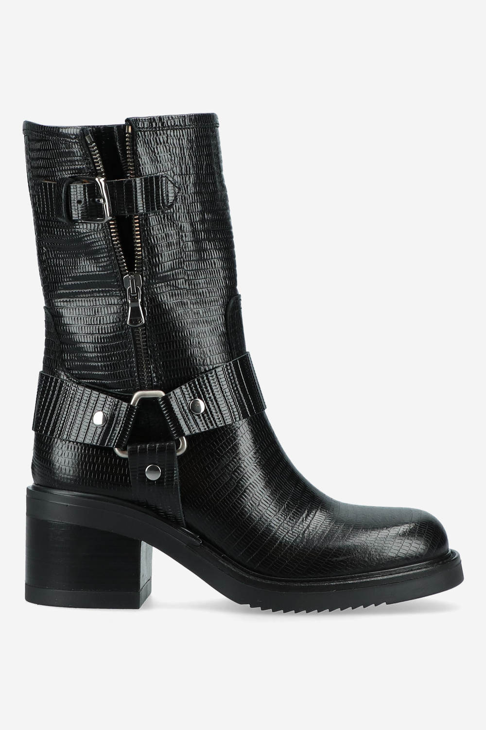 Julia Cerutti - Croco buckled leather boots