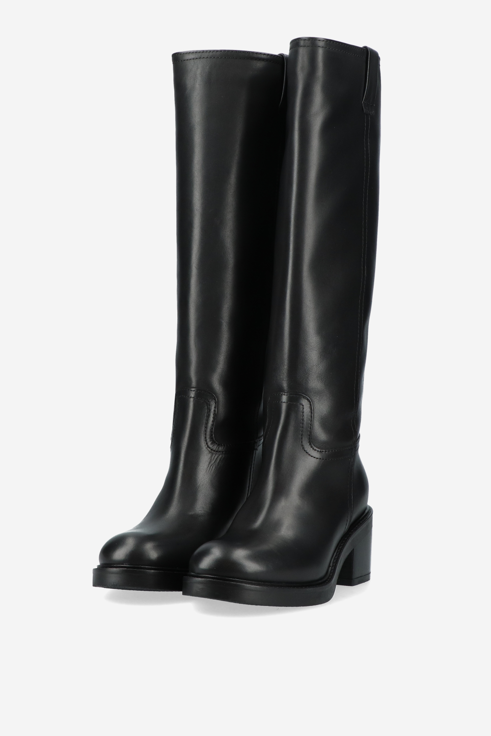 Knee-high leather boots