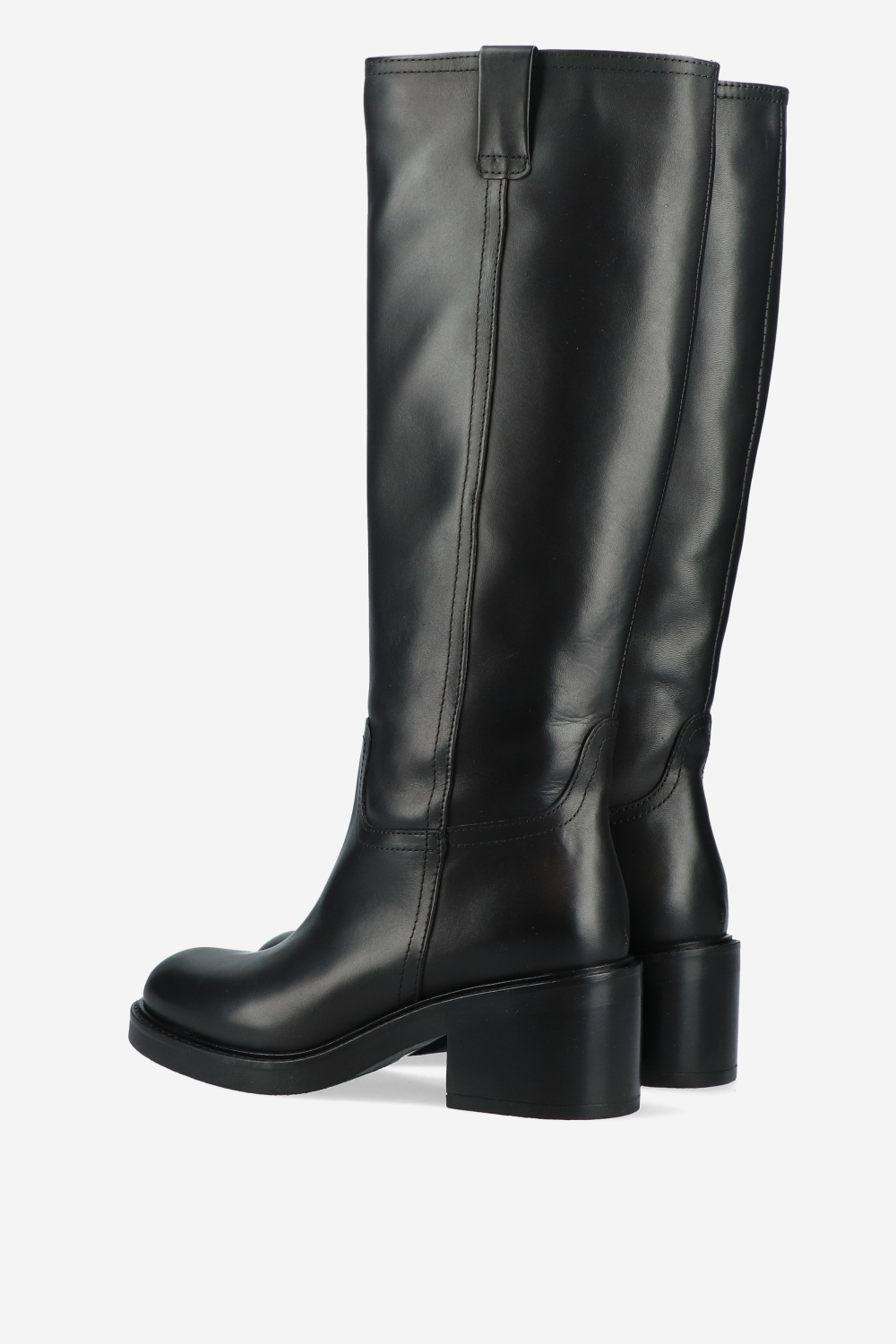 Knee-high leather boots