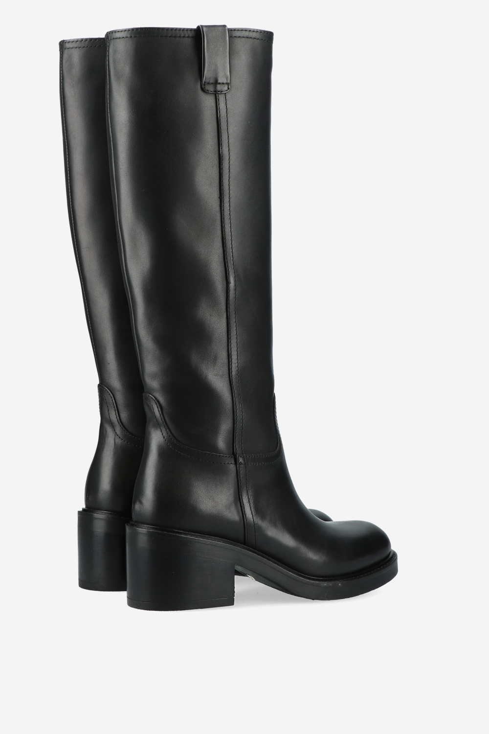 Knee-high leather boots