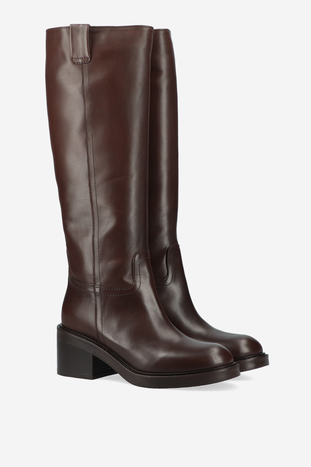 Knee-high leather boots