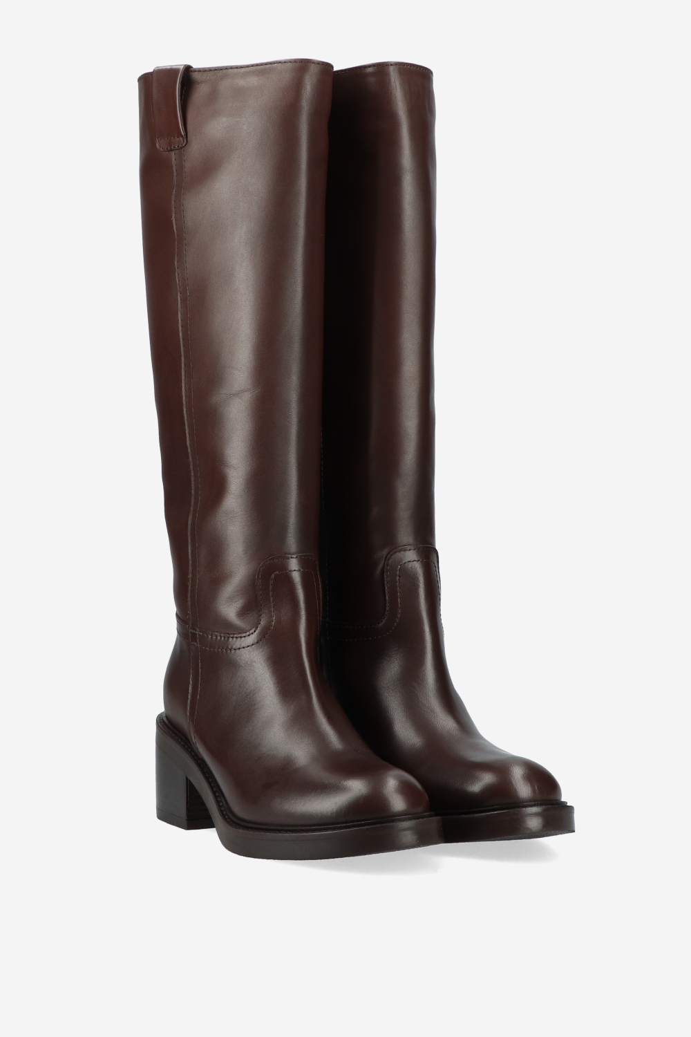 Knee-high leather boots