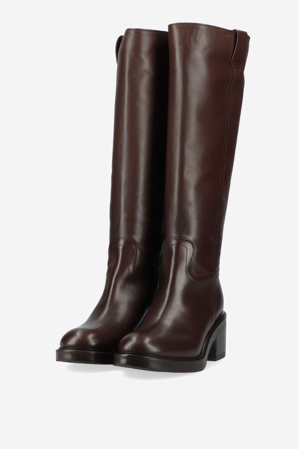 Knee-high leather boots