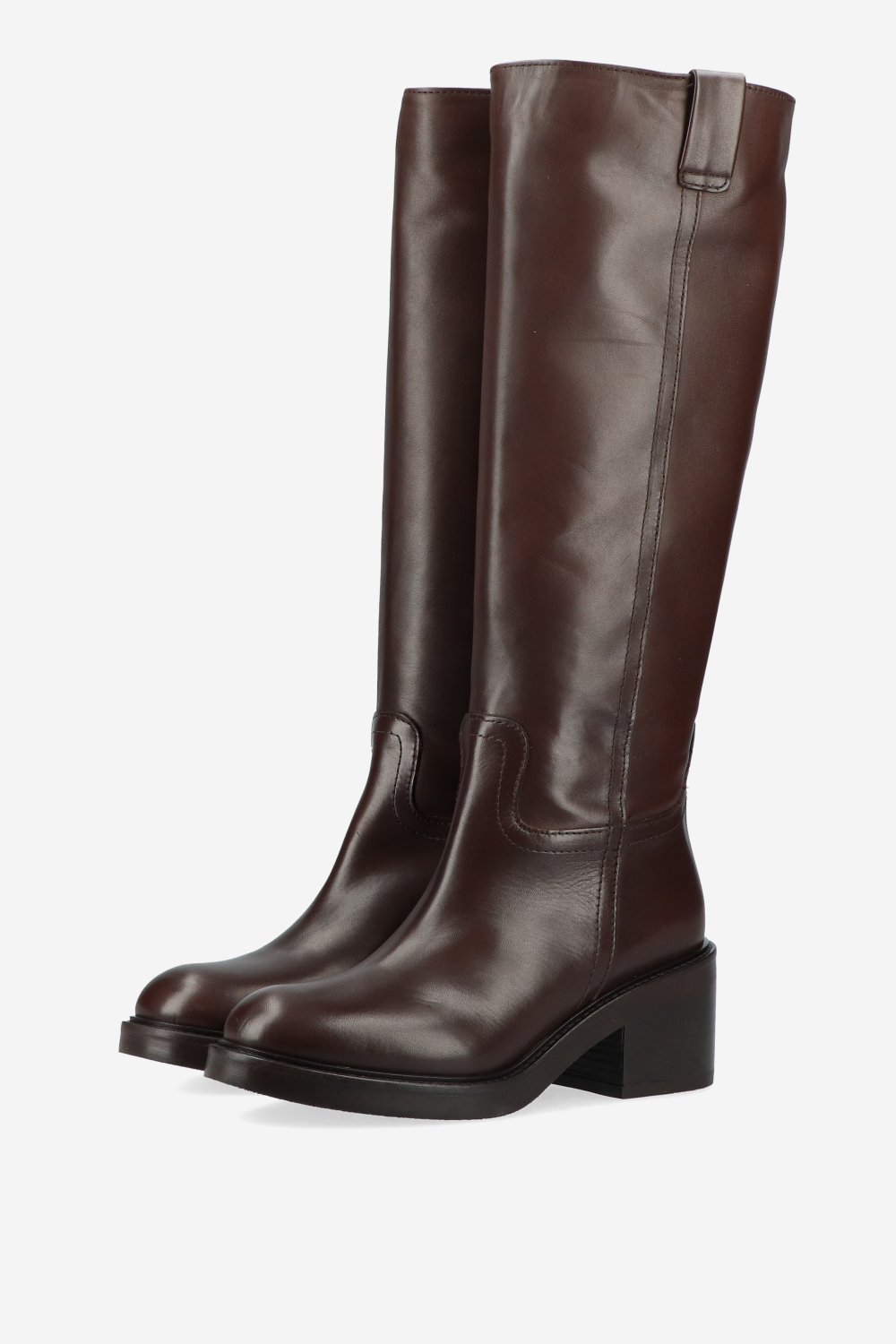 Knee-high leather boots