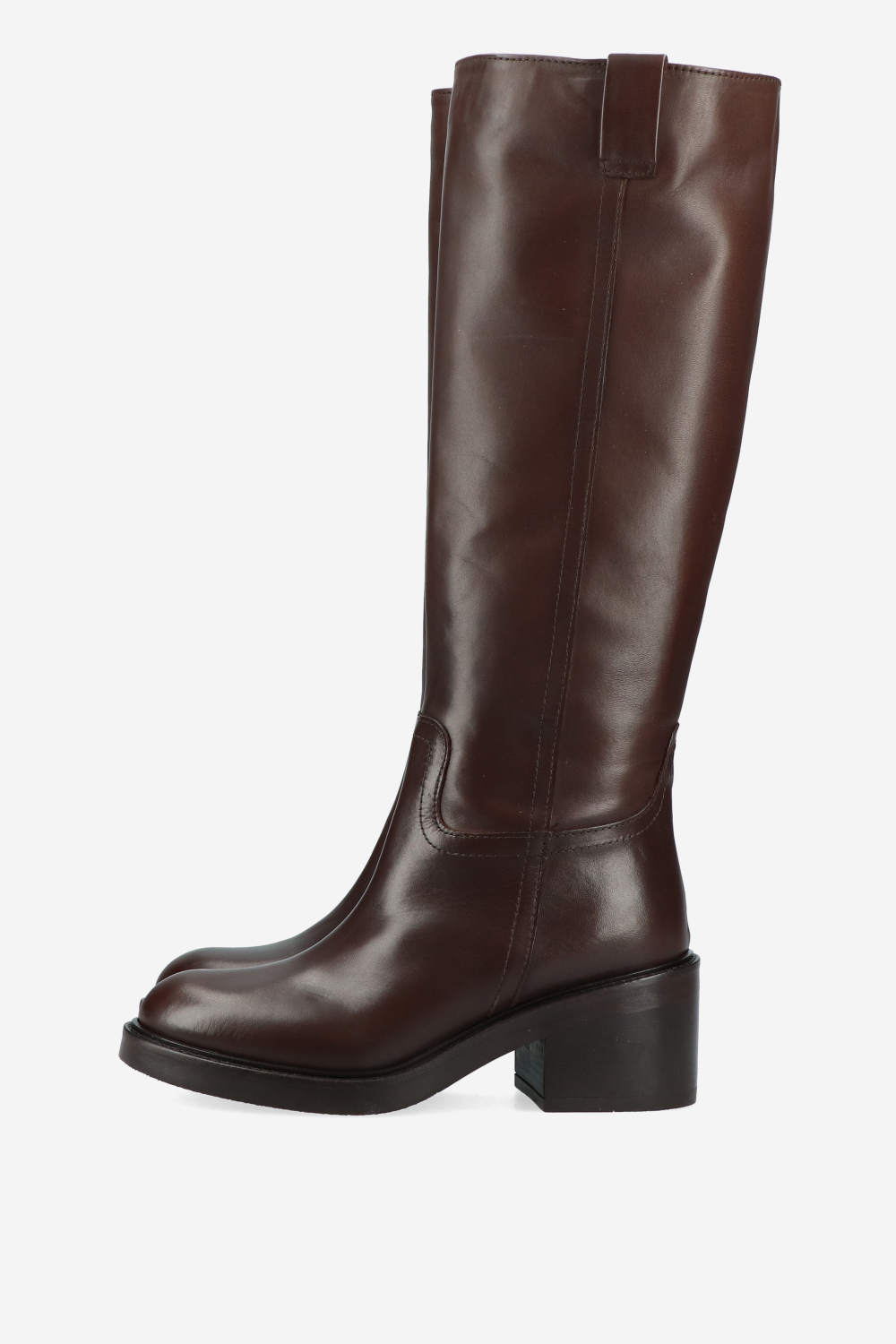 Knee-high leather boots