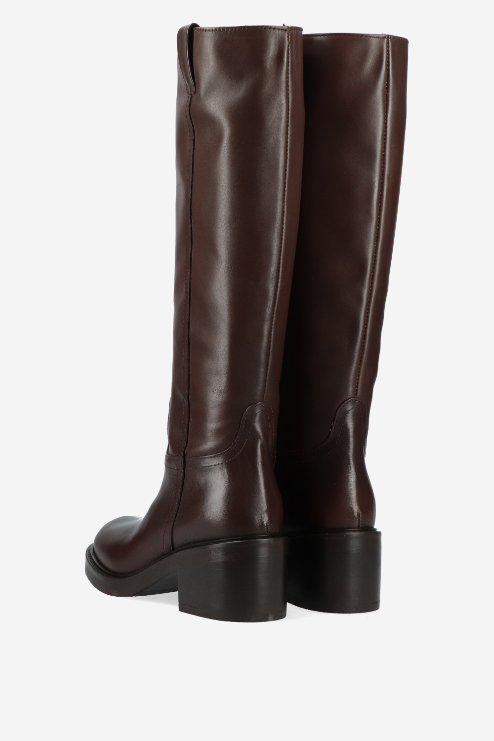 Knee-high leather boots