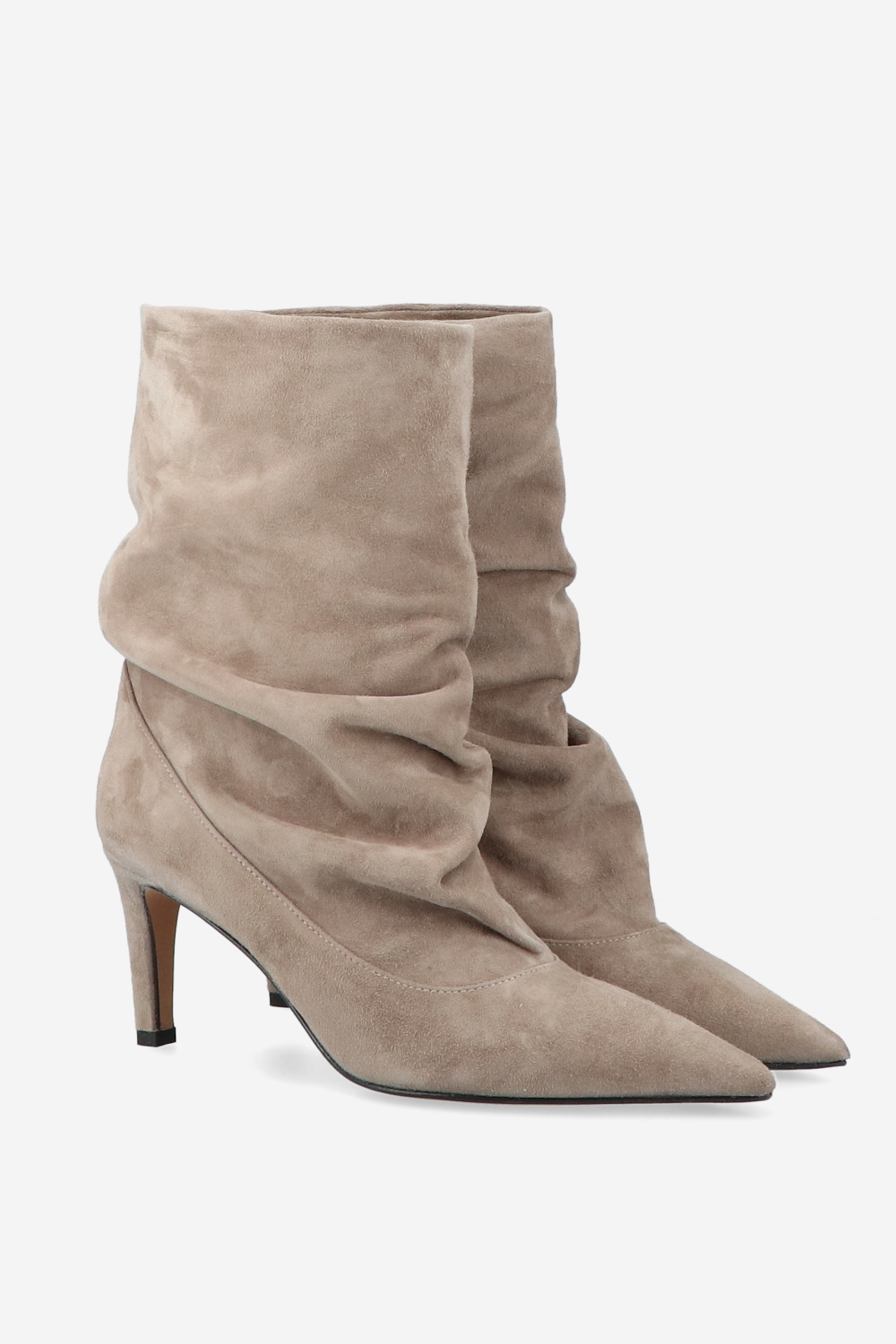 Slouchy suede boots