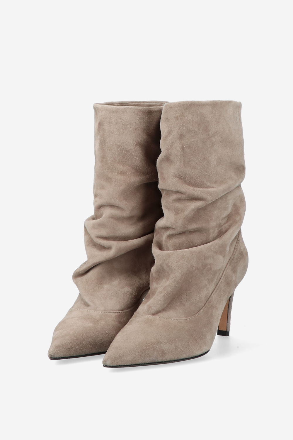 Slouchy suede boots