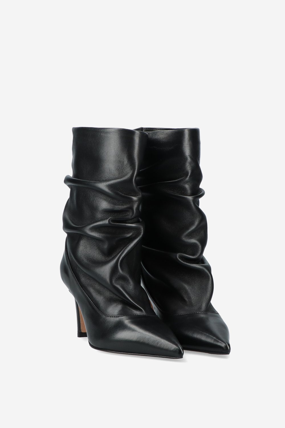 Slouchy leather boots