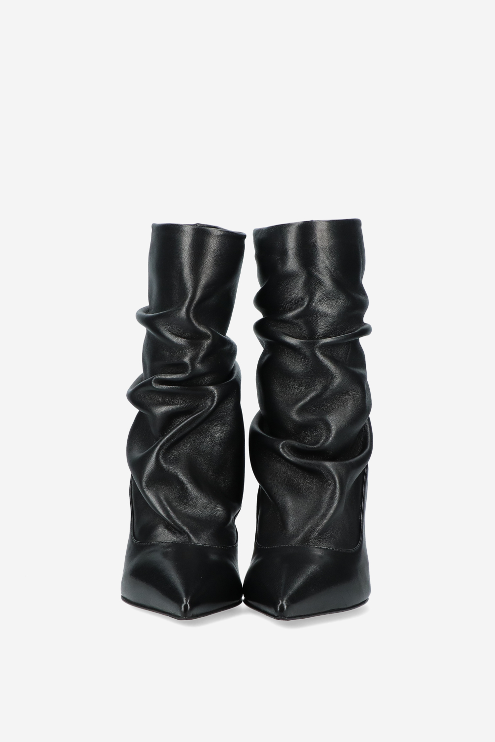 Slouchy leather boots
