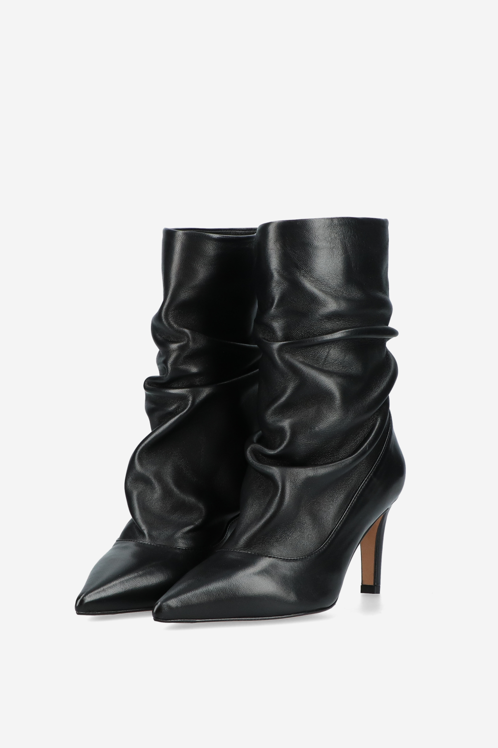 Slouchy leather boots