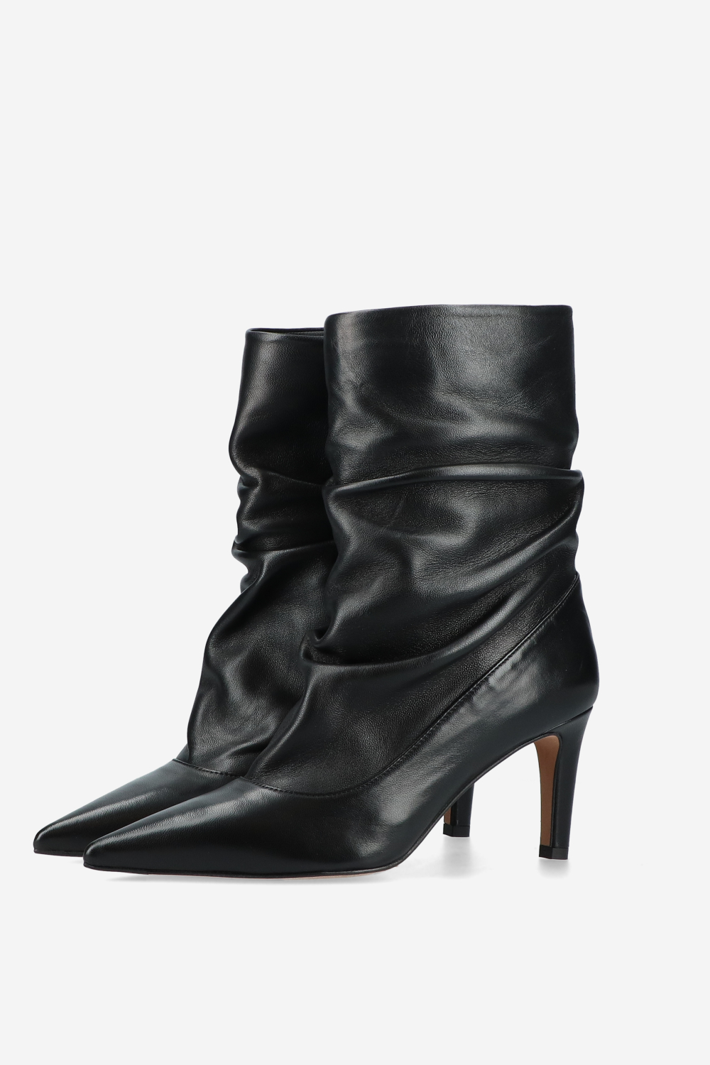 Slouchy leather boots