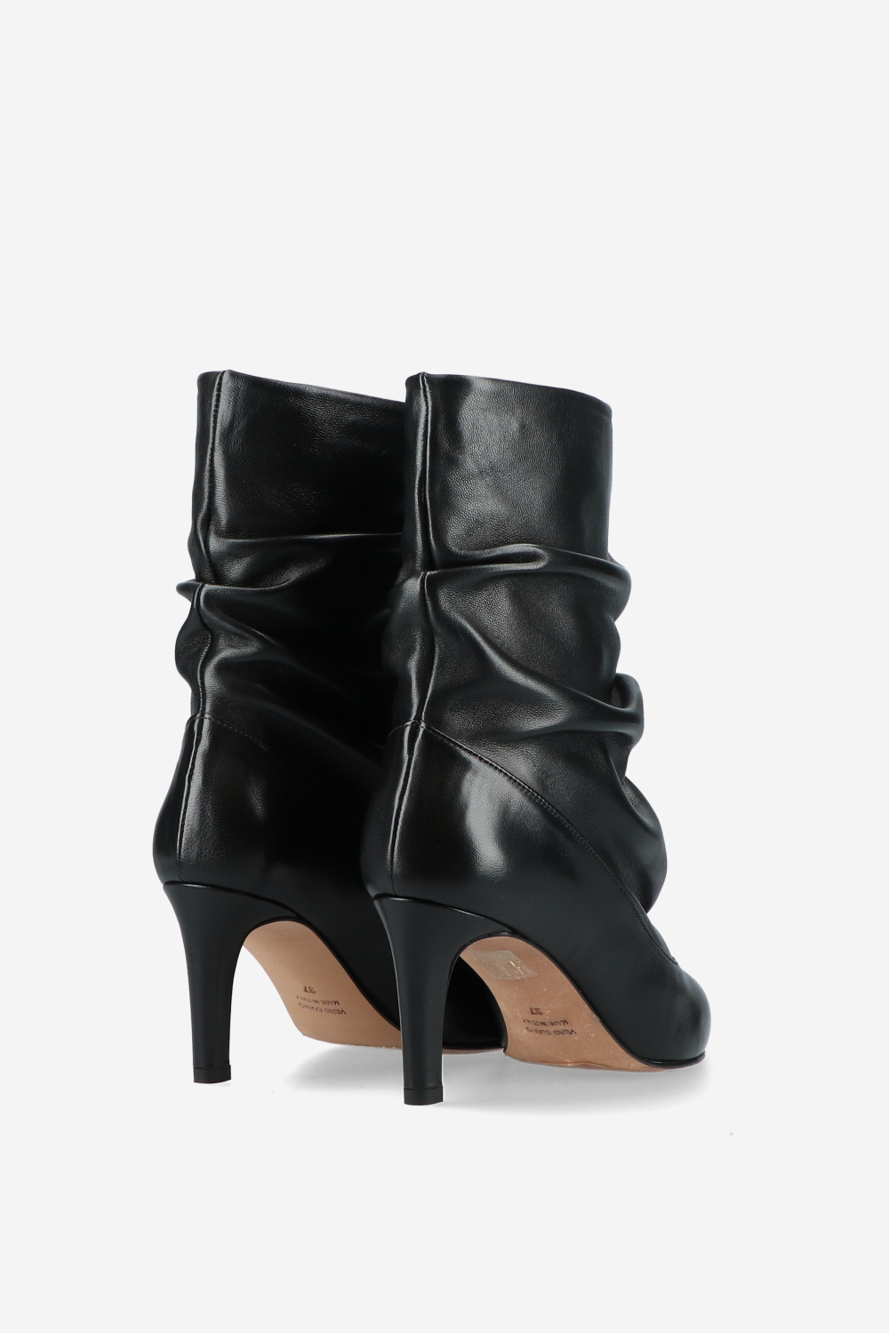 Slouchy leather boots