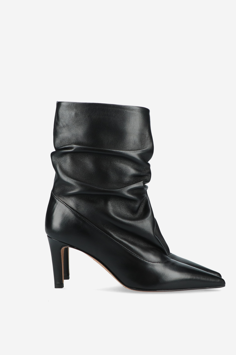 Slouchy leather boots
