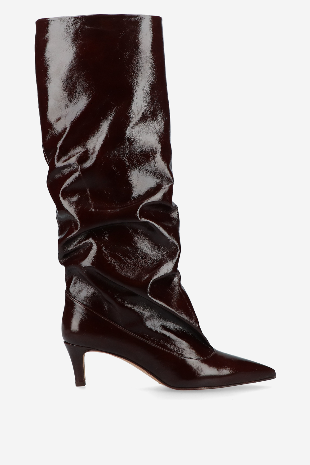 Julia Cerutti - Slouchy crinckle leather boots