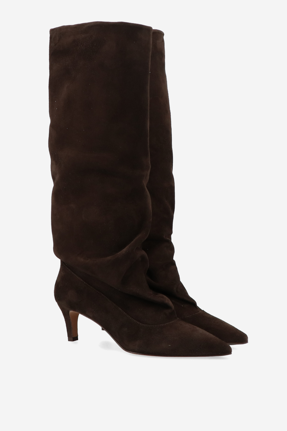 Slouchy suede boots
