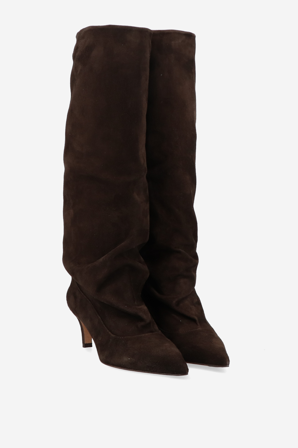 Slouchy suede boots