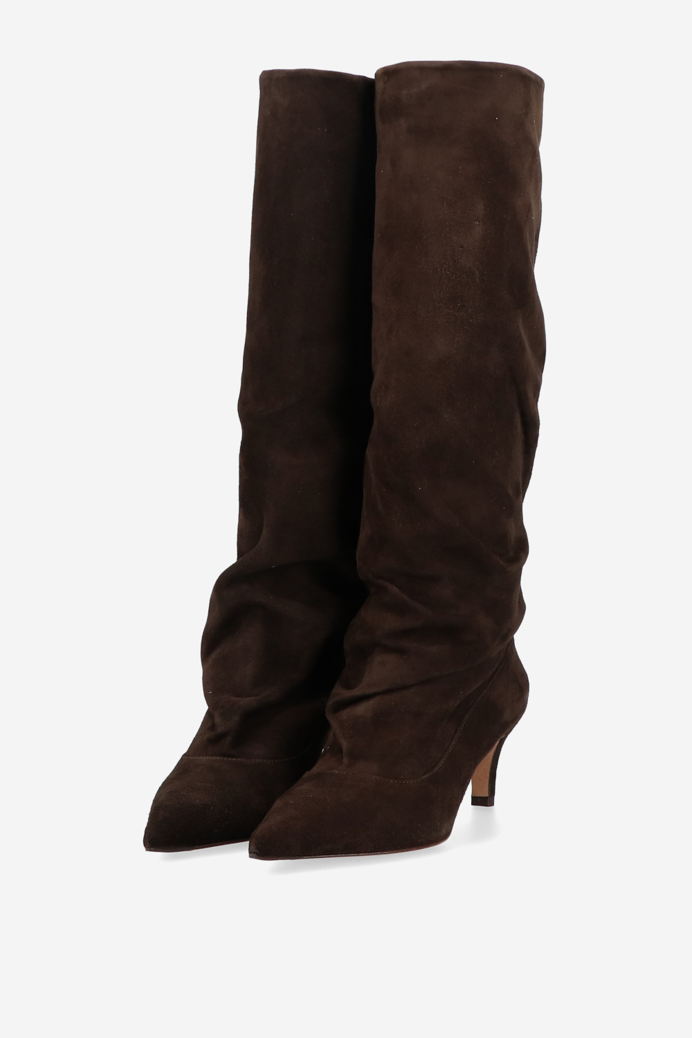 Slouchy suede boots