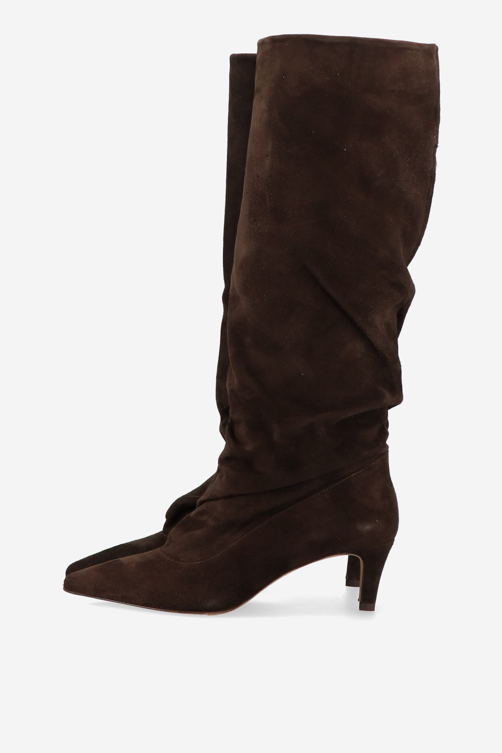Slouchy suede boots