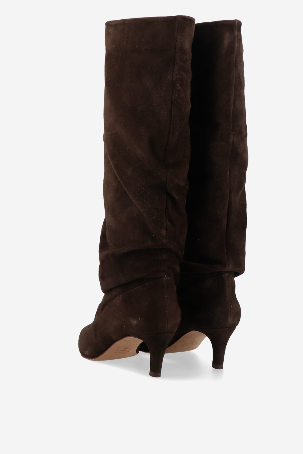 Slouchy suede boots