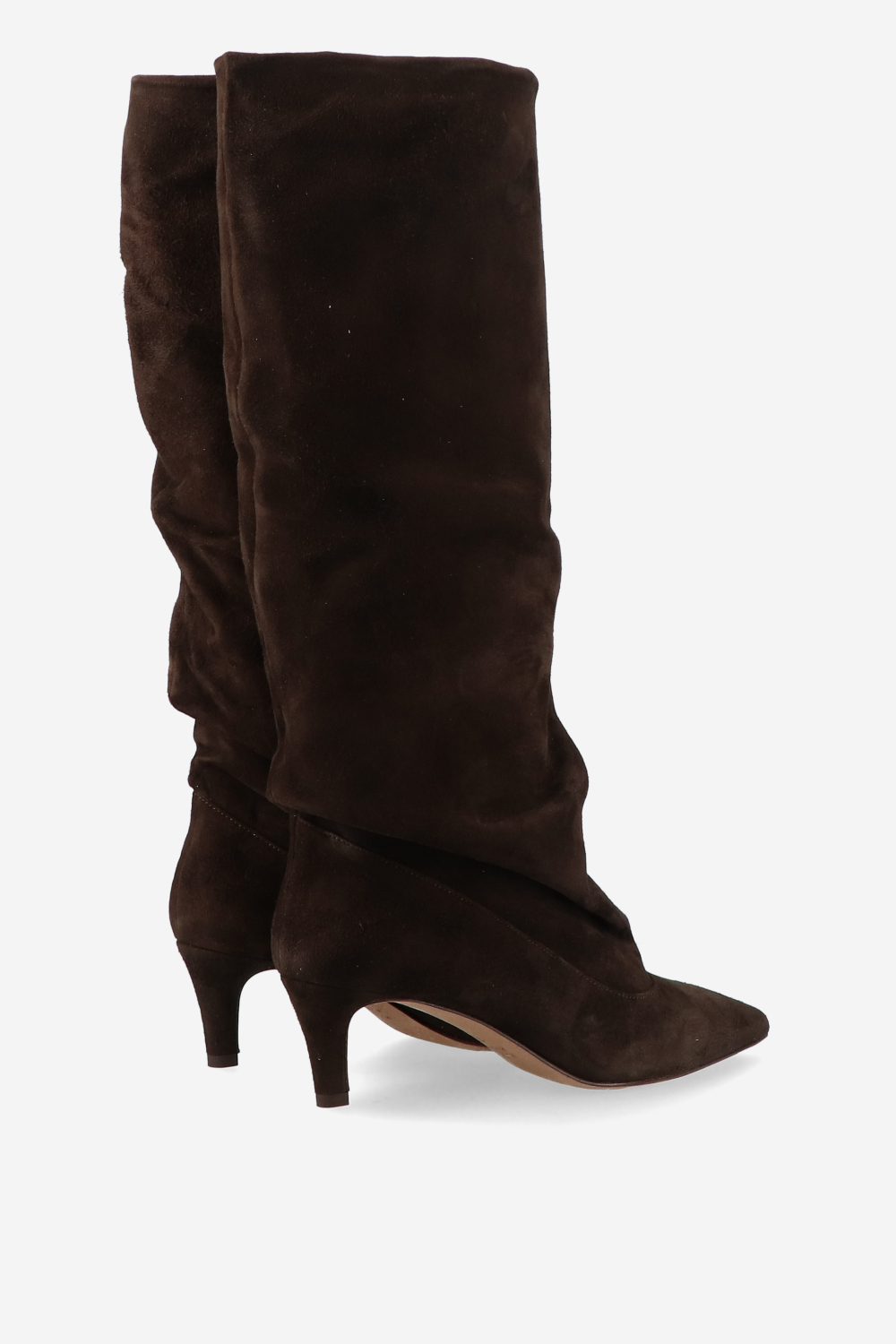 Slouchy suede boots