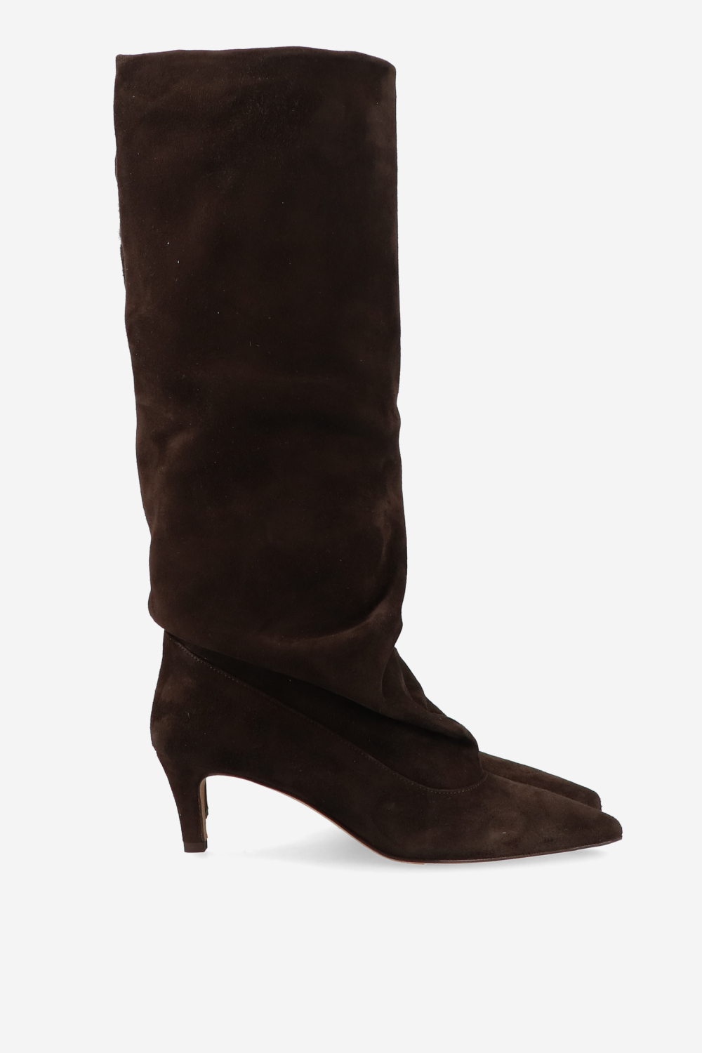 Slouchy suede boots