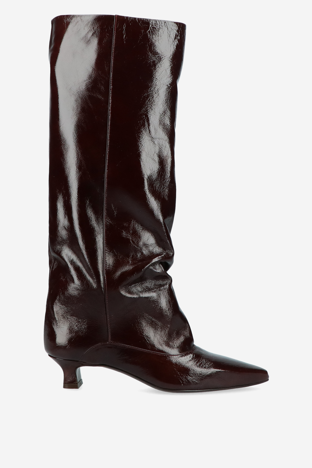 Julia Cerutti - Slouchy crinkle leather boots