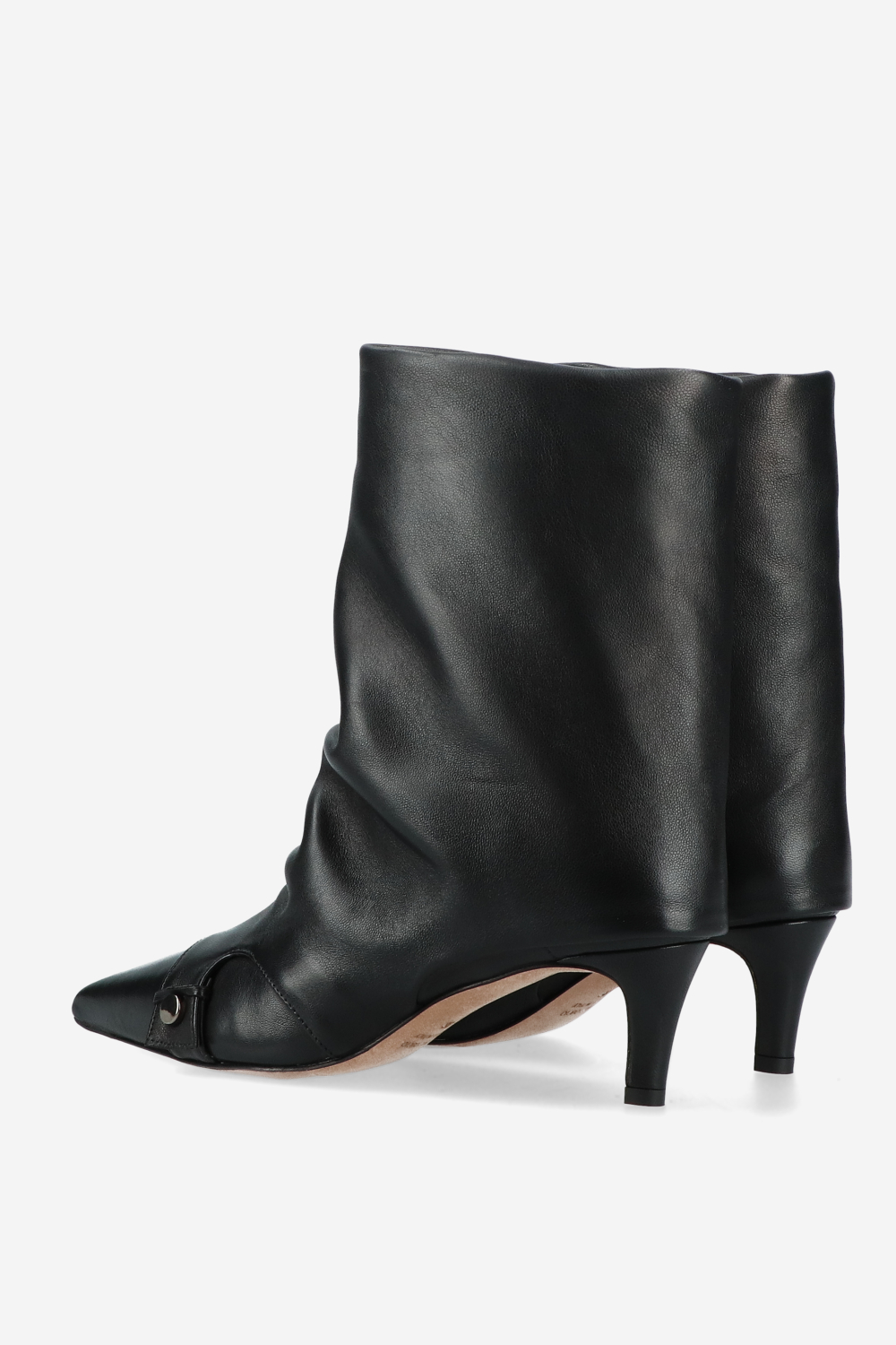 Slouchy leather boots