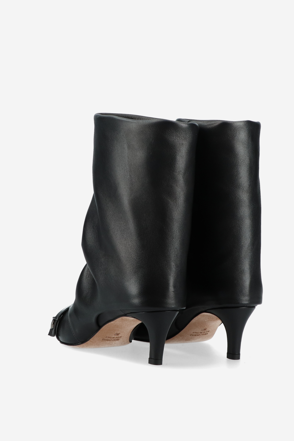 Slouchy leather boots