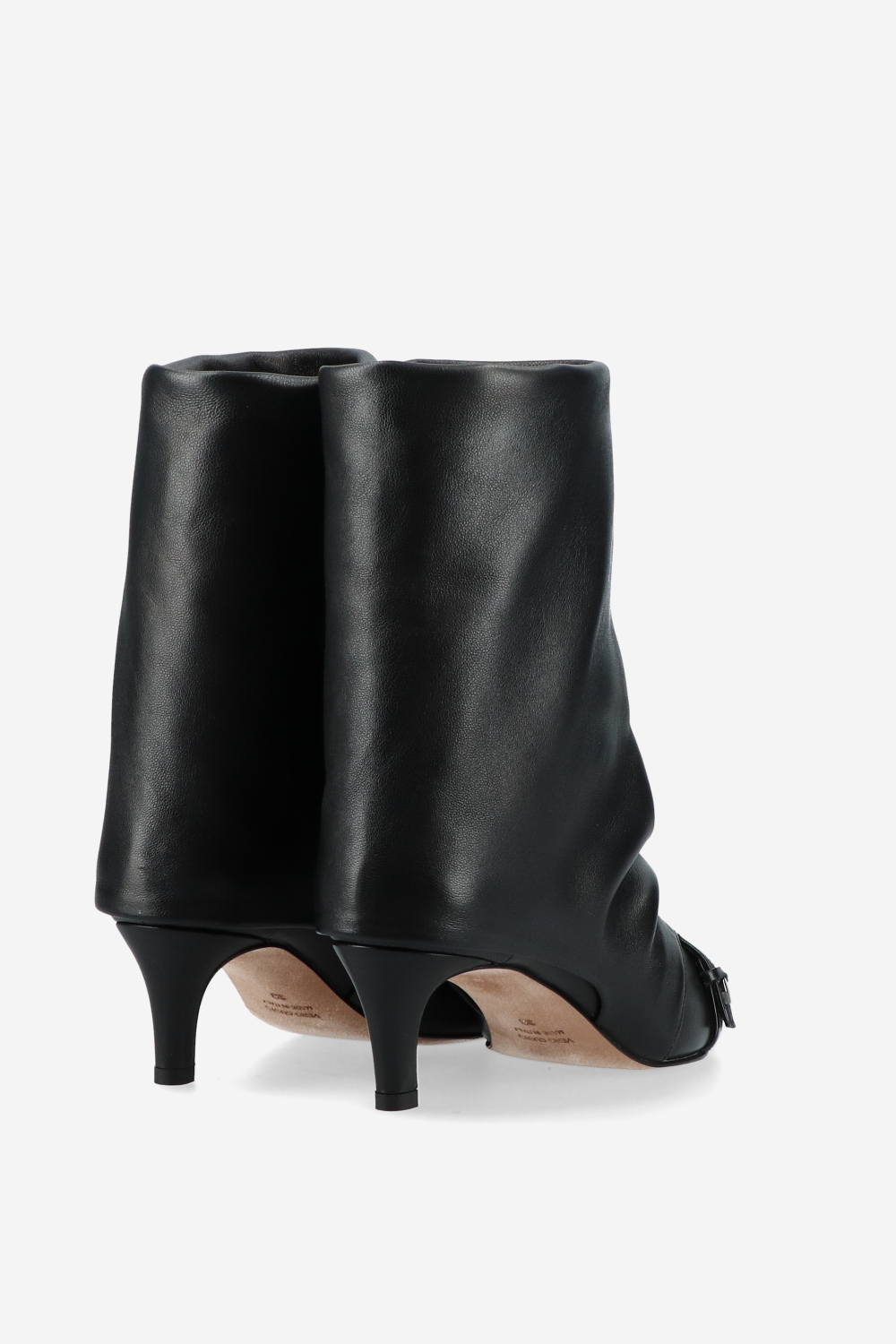 Slouchy leather boots