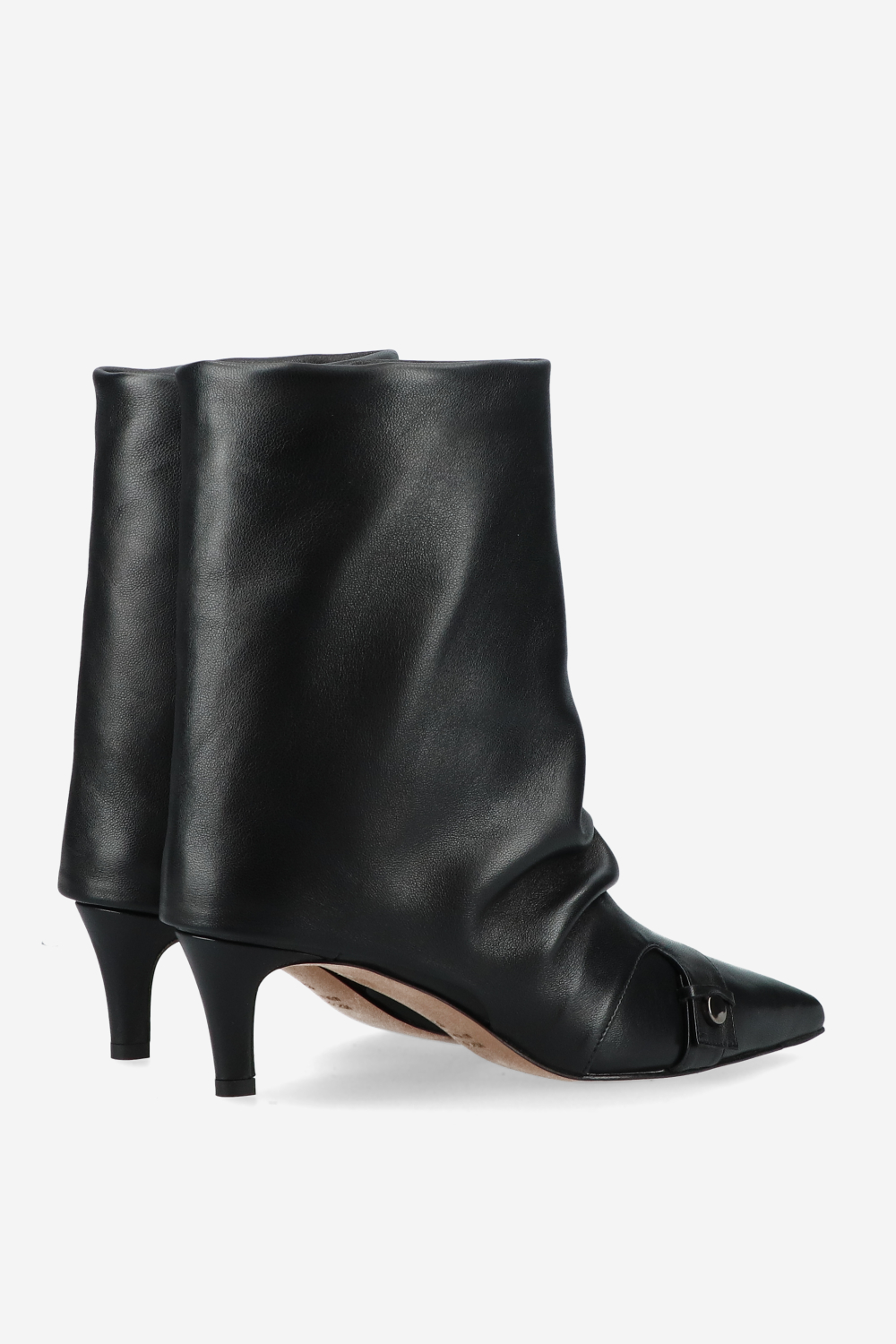 Slouchy leather boots