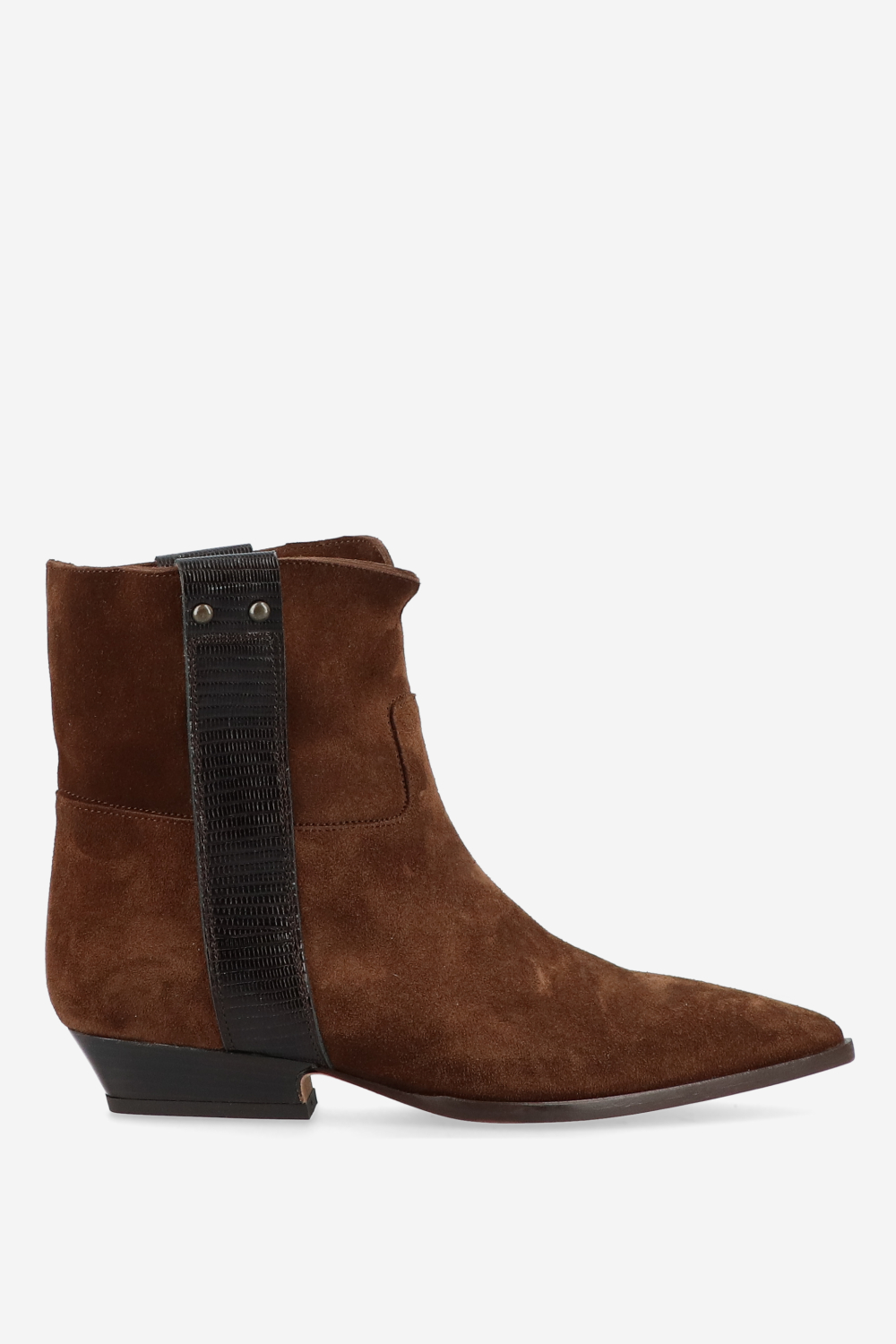 Julia Cerutti - Croco suede ankle boots