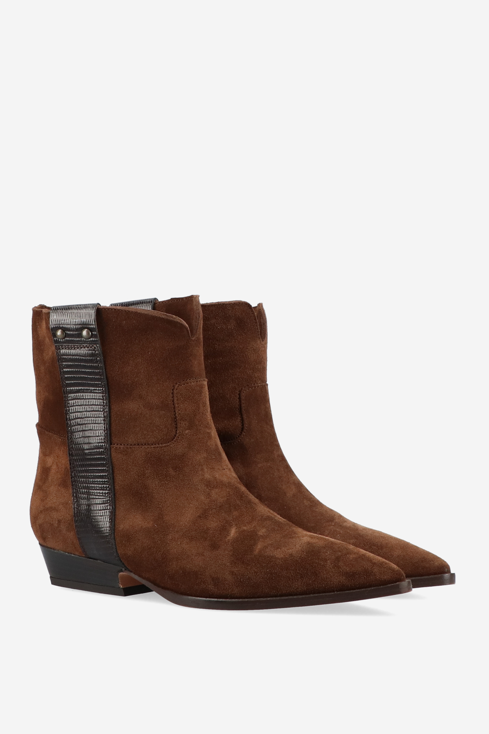 Julia Cerutti - Croco suede ankle boots