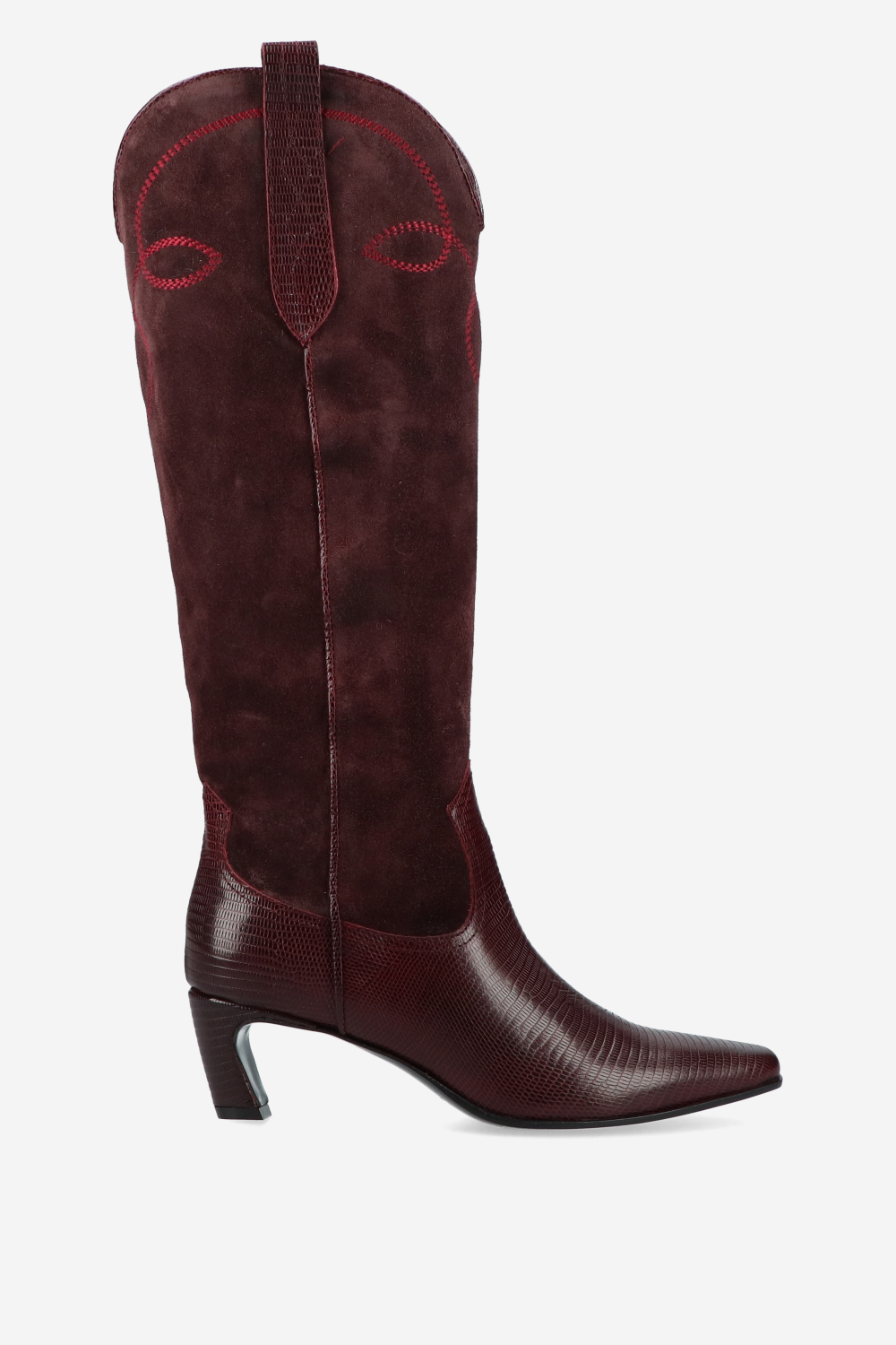 Julia Cerutti - Embroidered leather/suede boots